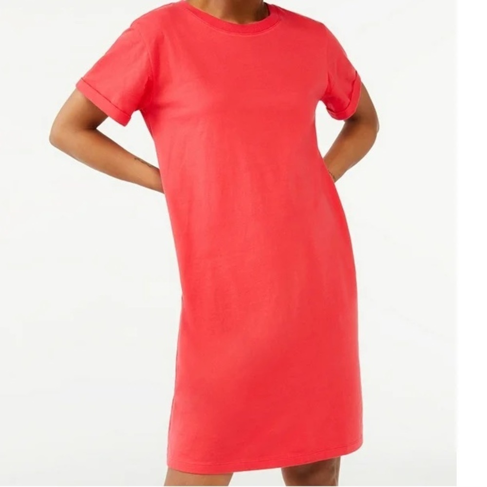 NWT Free Assembly cuffed tee dress